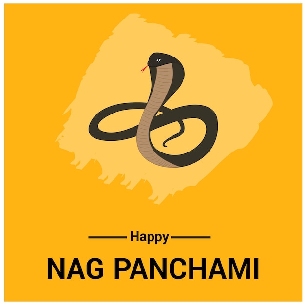 Ilustracja wektorowa hinduskiego festiwalu Naag Panchami