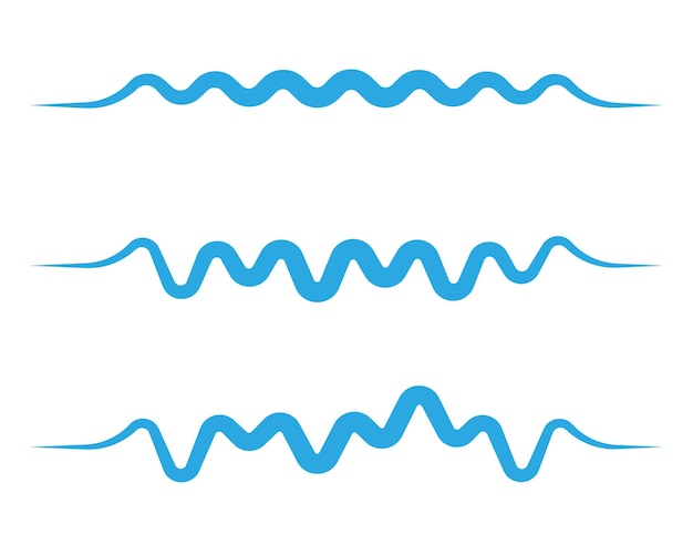 Plik wektorowy ilustracja wektorowa ikona fali wody