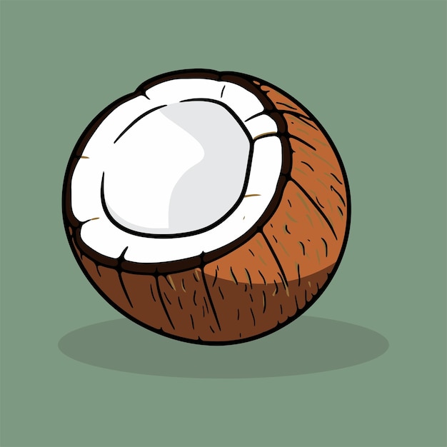 Plik wektorowy ilustracja wektorowa ikony kokosa 20