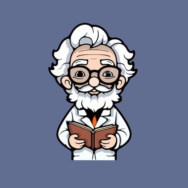 Ilustracja wektorowa ikony profesora