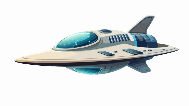 Wektor ilustracja wektorowa ikony statku kosmicznego