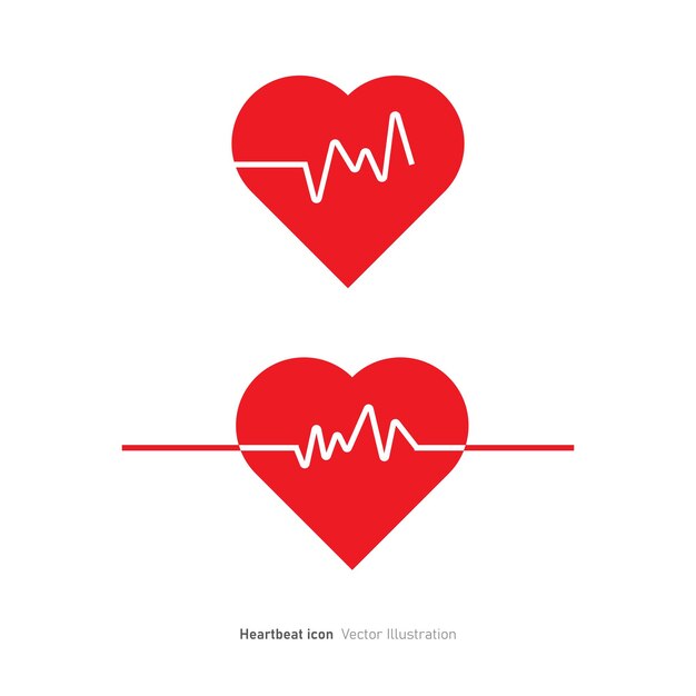 Plik wektorowy ilustracja wektorowa ikony uderzenia serca
