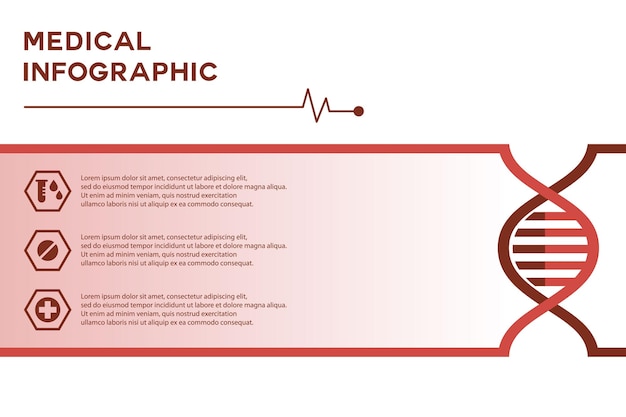 Plik wektorowy ilustracja wektorowa infografikę medyczną