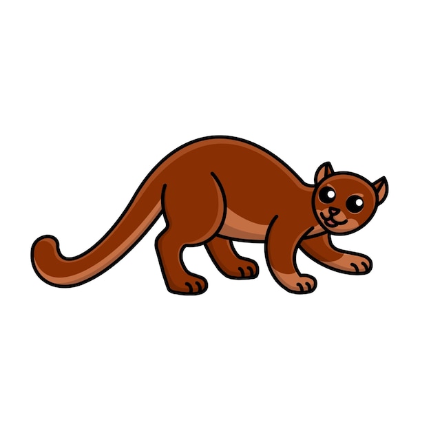 Plik wektorowy ilustracja wektorowa jaguarundi