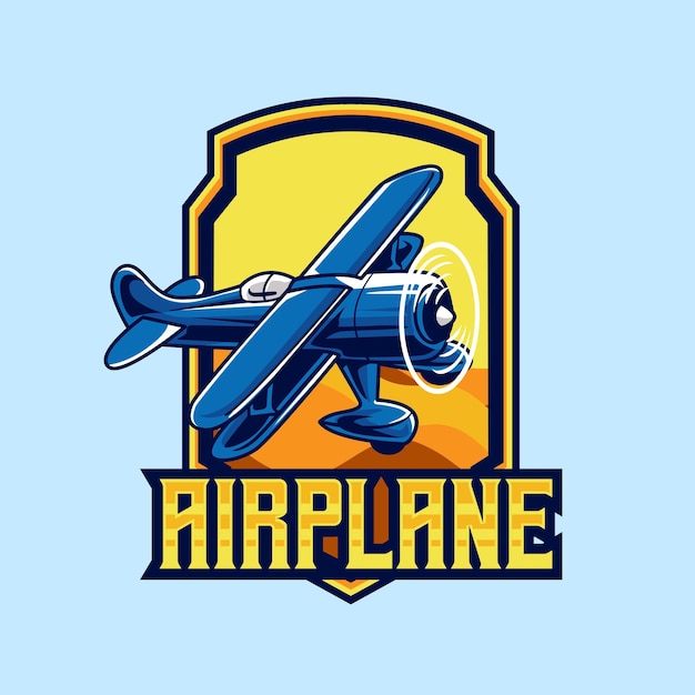 Ilustracja Wektorowa Kolekcji Odznak Samolotu Buszu