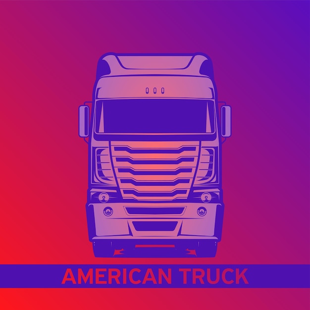 Ilustracja Wektorowa Kolor Ciężarówki