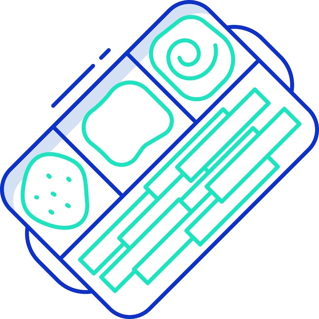 Ilustracja wektorowa kolorów frytek