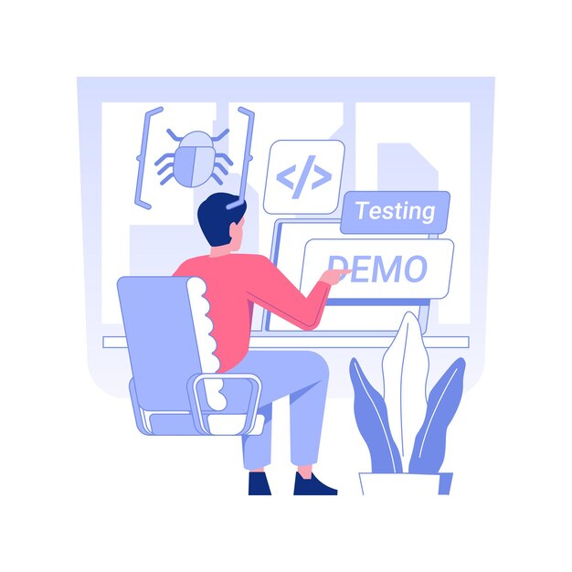 Ilustracja wektorowa koncepcja na białym tle testów beta