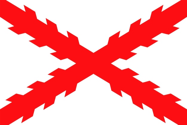 Ilustracja Wektorowa Krzyża Flagi Burgundii Na Białym Tle Na Jasnoniebieskim Tle Ilustracja Krzyża Flagi Burgundii Z Kodami Kolorów Wektor Eps10