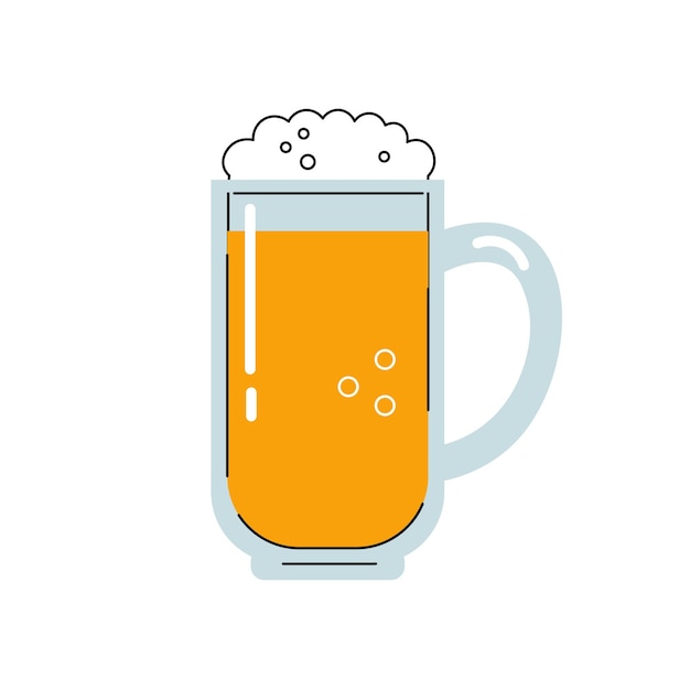 Plik wektorowy ilustracja wektorowa kufel piwa