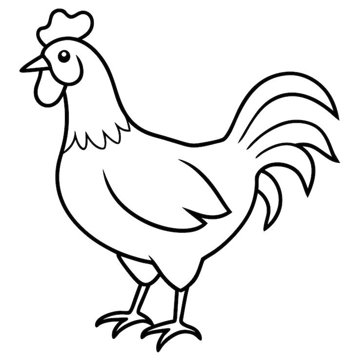 Wektor ilustracja wektorowa kurczaka