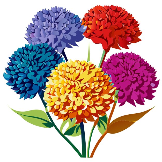 Plik wektorowy ilustracja wektorowa kwiatów celosia