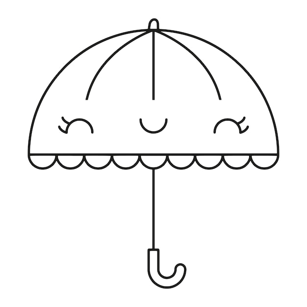 Ilustracja Wektorowa ładny Parasol