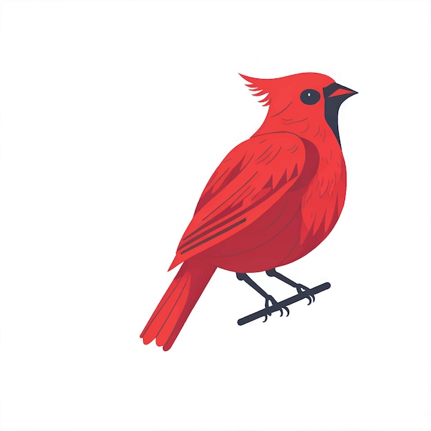 Ilustracja Wektorowa ładny Ptak Kardynał