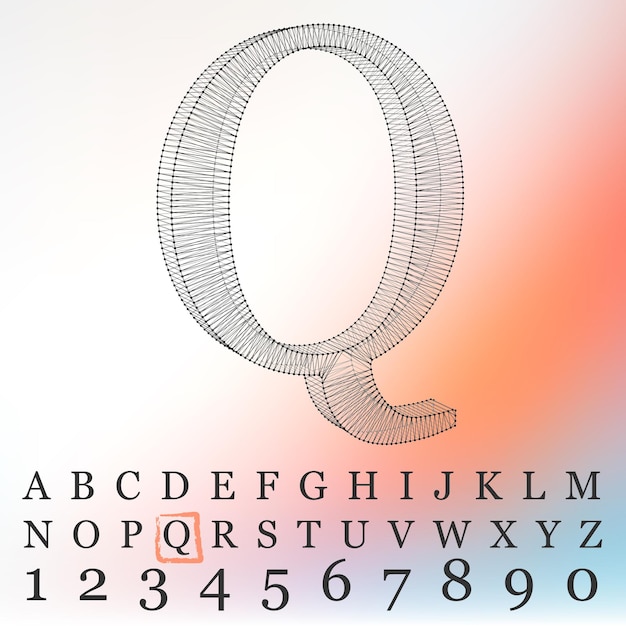 Plik wektorowy ilustracja wektorowa litery l na białym tle. czcionki wielokątne siatki. alfabety kontur ramy drutu.
