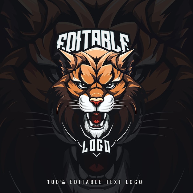 Plik wektorowy ilustracja wektorowa logo cougar sport