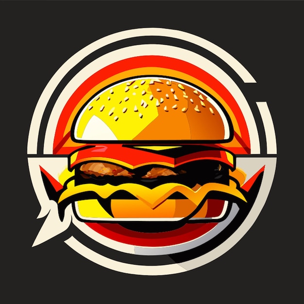 Ilustracja Wektorowa Logo Fast Food