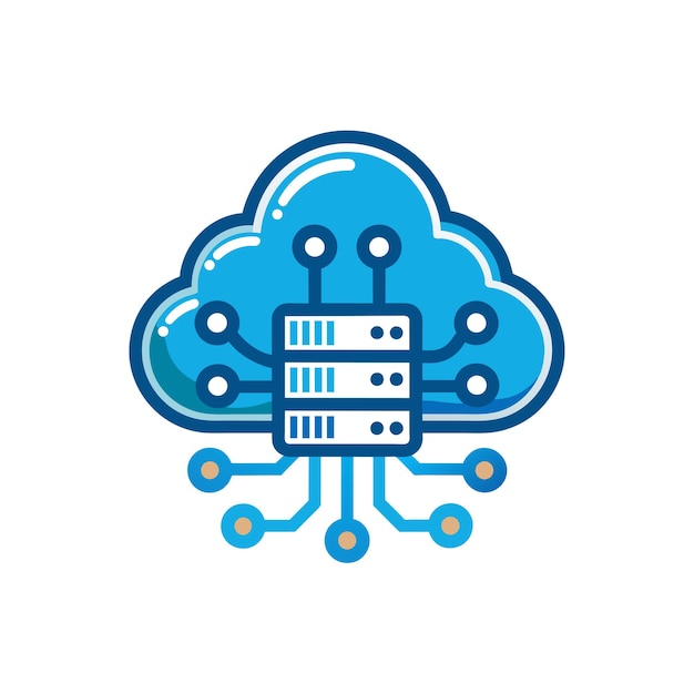 Ilustracja wektorowa logo firmy technologicznej