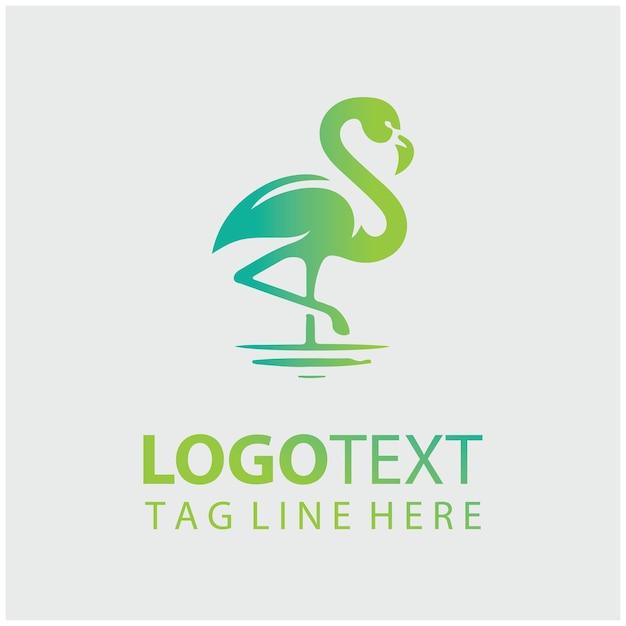 Ilustracja wektorowa logo Flamingo