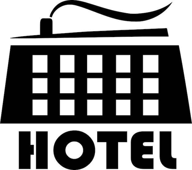 Plik wektorowy ilustracja wektorowa logo hotelu