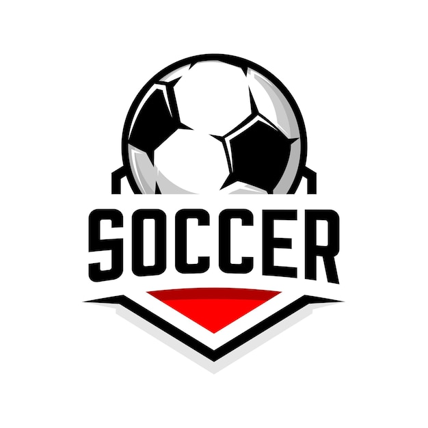Ilustracja Wektorowa Logo Klubu Piłkarskiego, Piłki Nożnej