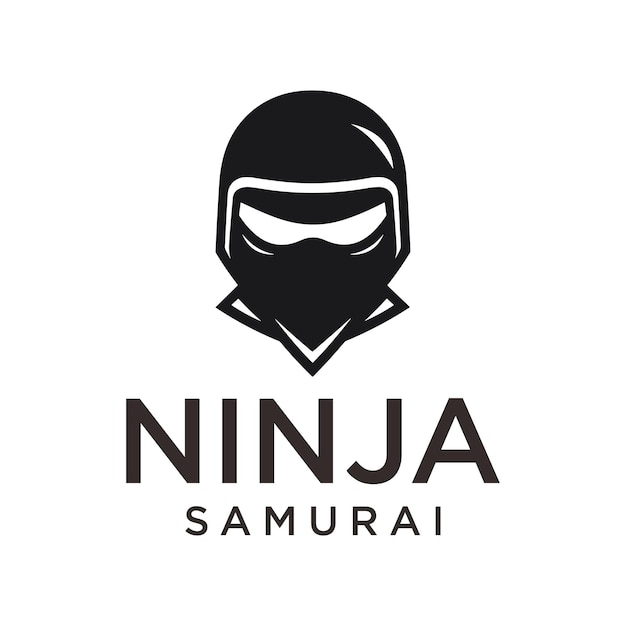 Plik wektorowy ilustracja wektorowa logo ninja samurai esport