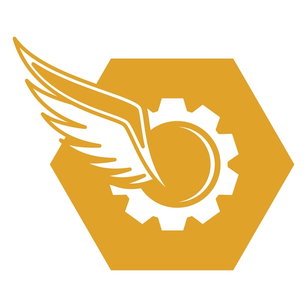 Ilustracja Wektorowa Logo Przekątnej Skrzydła Ptaka