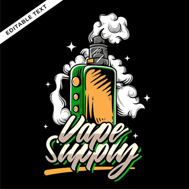 Ilustracja Wektorowa Logo Vape