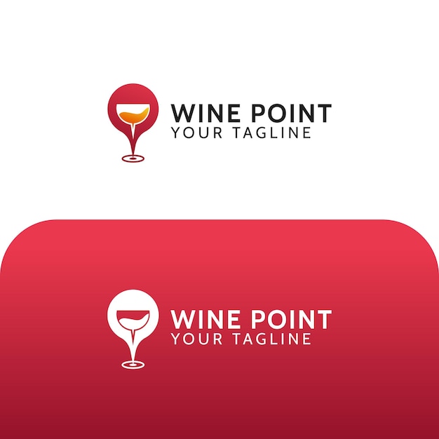 Ilustracja Wektorowa Logo Wine Point