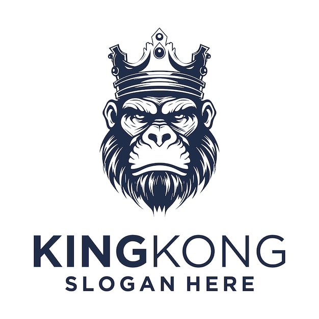 Ilustracja Wektorowa Logo Zwierzęcia Kingkong