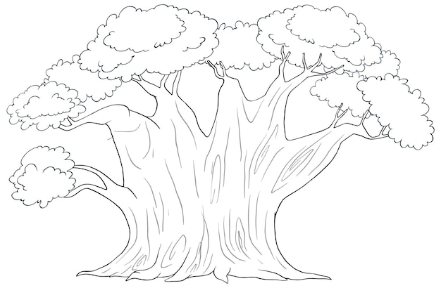 Ilustracja wektorowa Majestic Tree