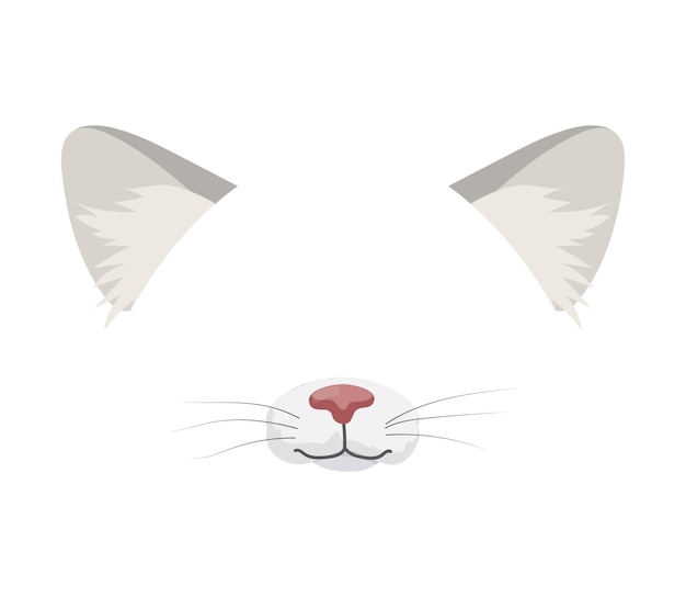 Plik wektorowy ilustracja wektorowa maski kota