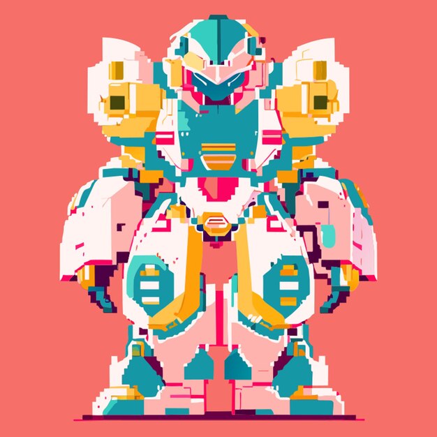 Ilustracja Wektorowa Mech Sprite