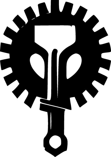 Plik wektorowy ilustracja wektorowa minimalistycznego i płaskiego logo metalu