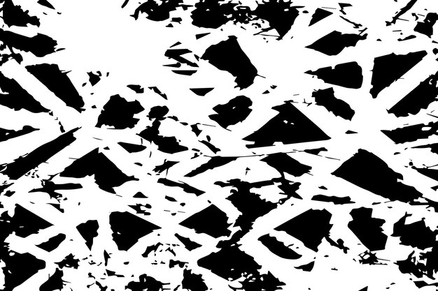 ilustracja wektorowa monochromatycznej abstrakcyjnej, przygnębionej, pokrytej teksturą grunge na białym tle