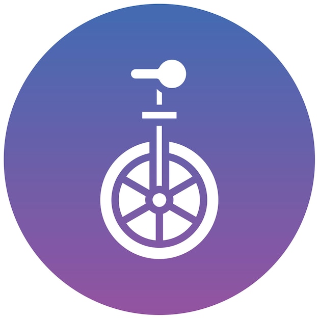 Ilustracja wektorowa monocyklu