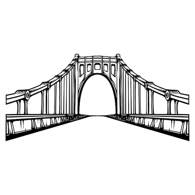 Plik wektorowy ilustracja wektorowa mostu