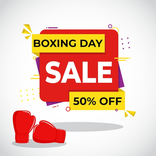 Ilustracja Wektorowa Na Baner Boxing Day Sale