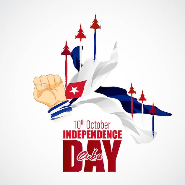 Ilustracja Wektorowa Na Baner Dzień Niepodległości Kuby