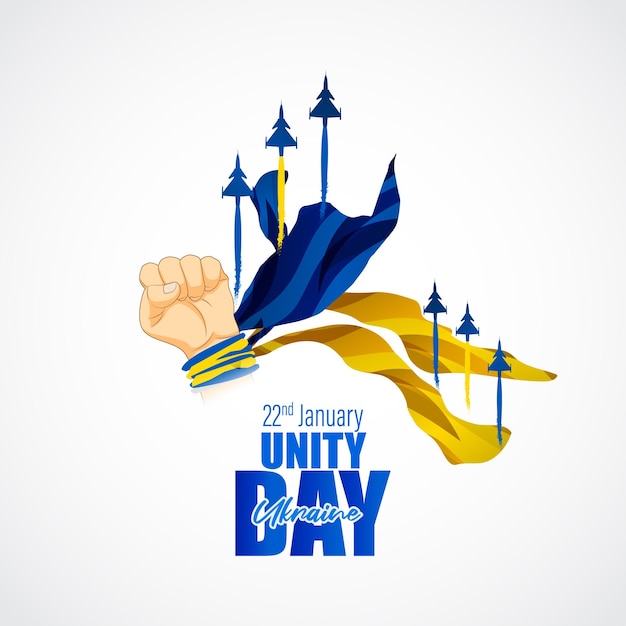 Ilustracja Wektorowa Na Dzień Jedności Ukrainy