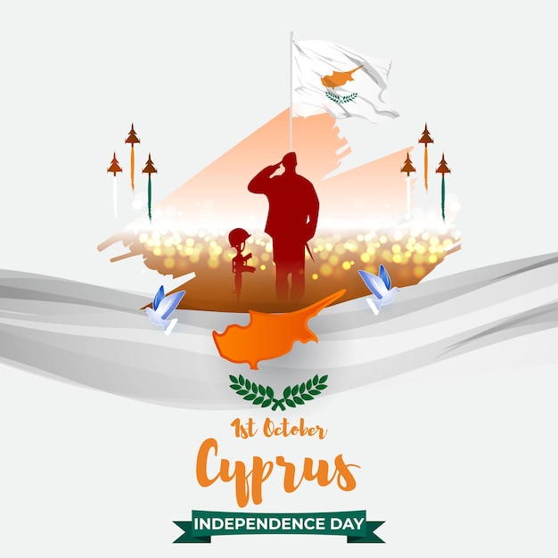 Ilustracja Wektorowa Na Dzień Niepodległości Cypru