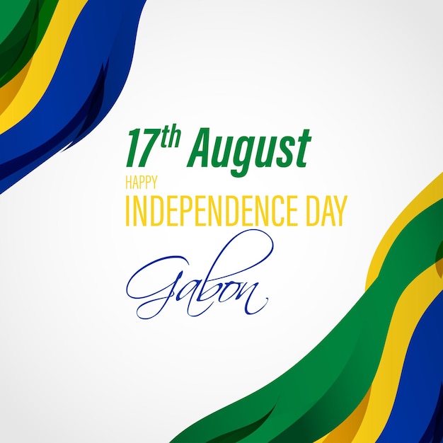 Ilustracja Wektorowa Na Dzień Niepodległości Gabonu