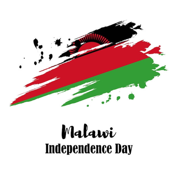 Ilustracja wektorowa na dzień niepodległości malawi