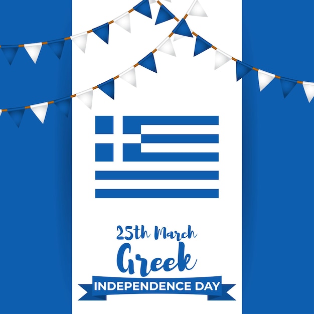 Plik wektorowy ilustracja wektorowa na grecki dzień niepodległości