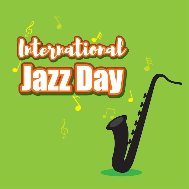 Ilustracja wektorowa na Międzynarodowy Dzień Jazzu