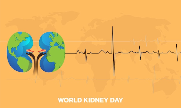 Ilustracja Wektorowa Na światowy Dzień Nerek