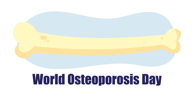 Ilustracja Wektorowa Na światowy Dzień Osteoporozy
