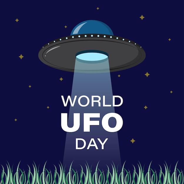 Ilustracja Wektorowa Na światowy Dzień Ufo