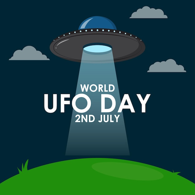 Plik wektorowy ilustracja wektorowa na światowy dzień ufo
