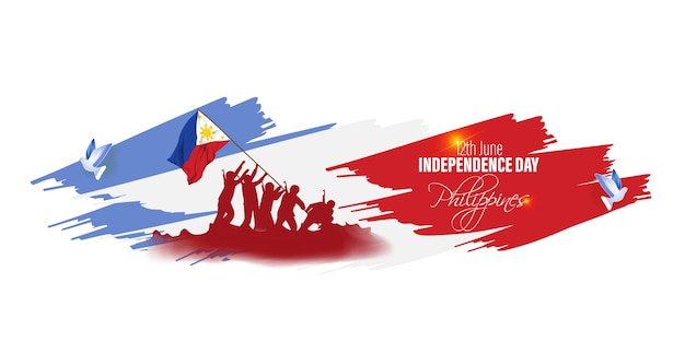 Ilustracja Wektorowa Na Szczęśliwy Dzień Niepodległości Filipiny